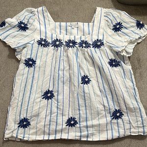Madewell Embroidered Blouse